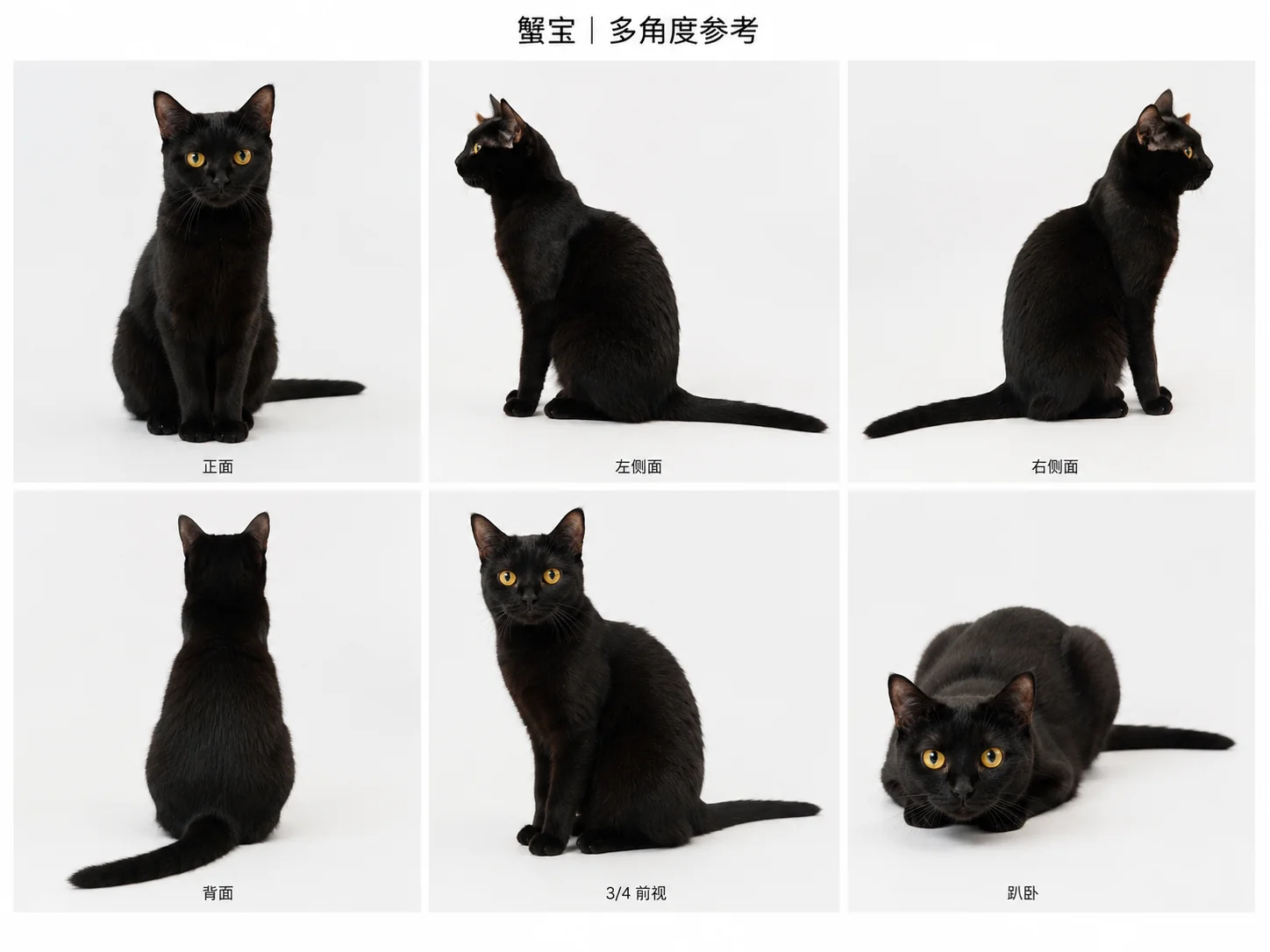 黑猫蟹宝的真实形象参考
