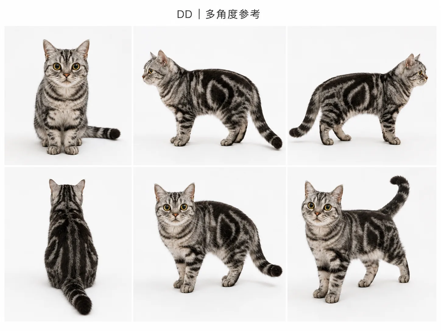 美短猫 DD 的真实形象参考